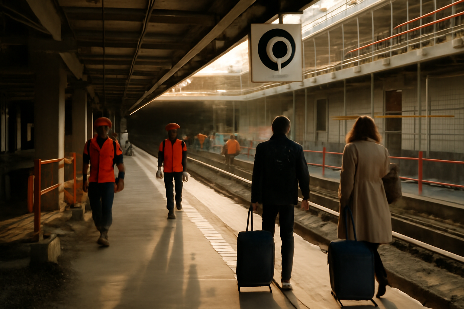 Gare du Grand Paris Express et voyageurs autour de la ligne 15 grand paris, ambiance urbaine réaliste
