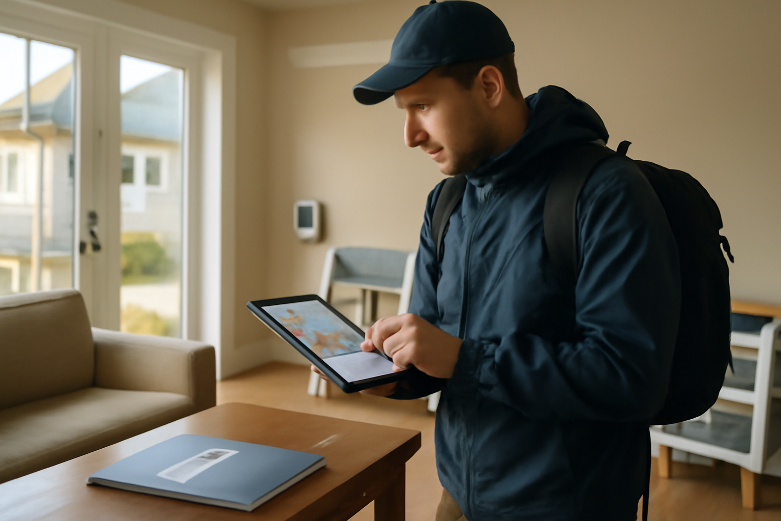 immobilier écologique : visite d’une maison avec documents DPE et isolation